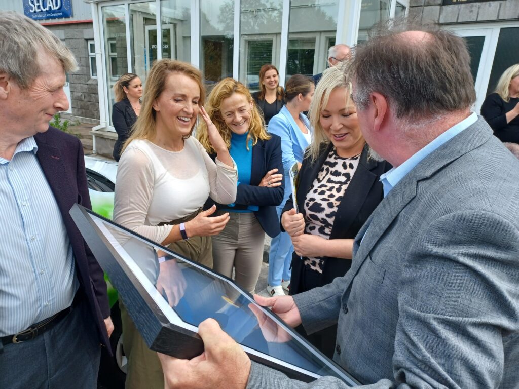 Michelle O'Neill Visit to SECAD Partnership